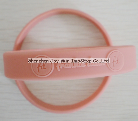 Silicone Bracelet,Embossed Wristband for Promotion