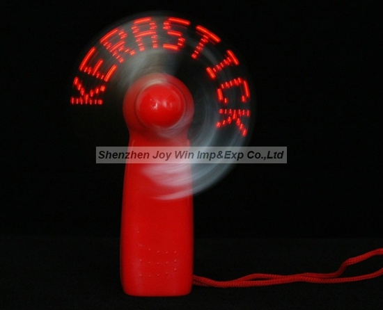Portable Promo Gifts Customized LED Message Portable Mini Fan