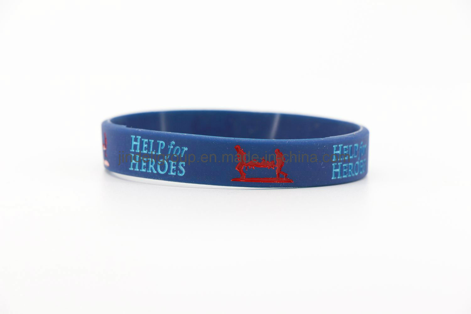 Debossed Color Filled Silicone Wristbands Custom Design Bands for Sports