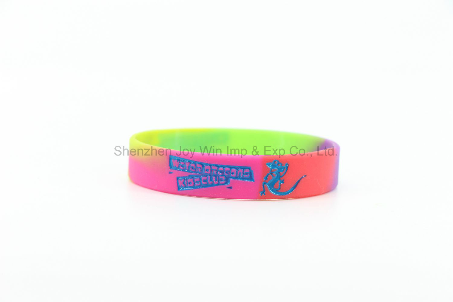 Promotional Segment Debossed Filled Silicone Bracelet for Party Gift