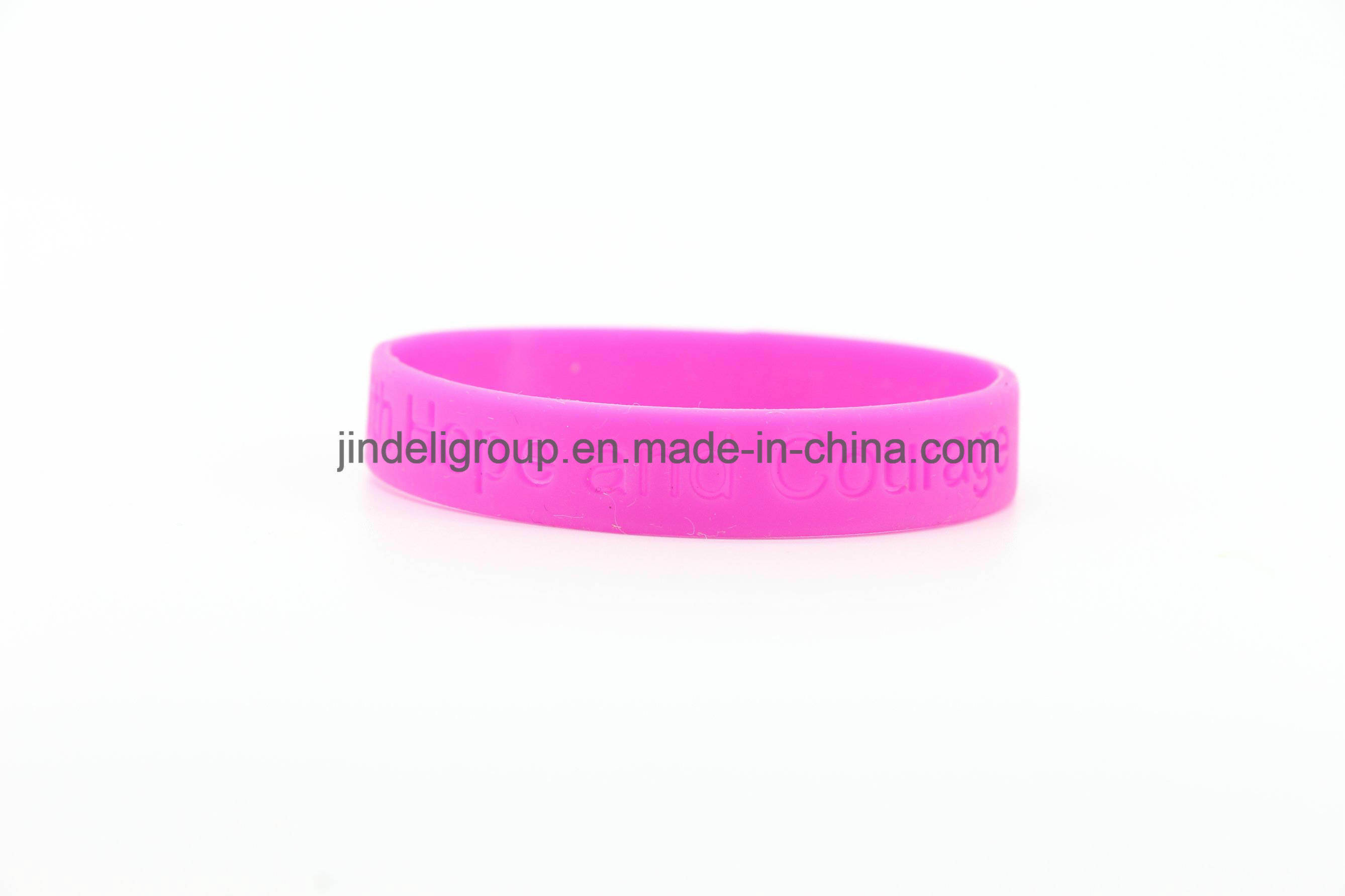 Wholesale Custom Bulk Cheap Silicone Wristband Debossed Silicone Bracelet