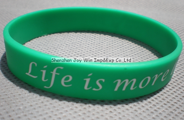 Imprinted Silicone Wristband for Business Promotion