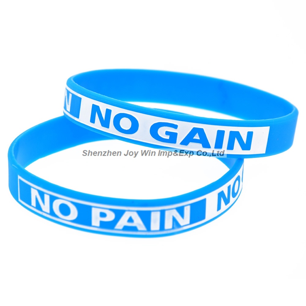 Debossed Filled Encouragement Silicone Bracelet Popular Accessory Wristband
