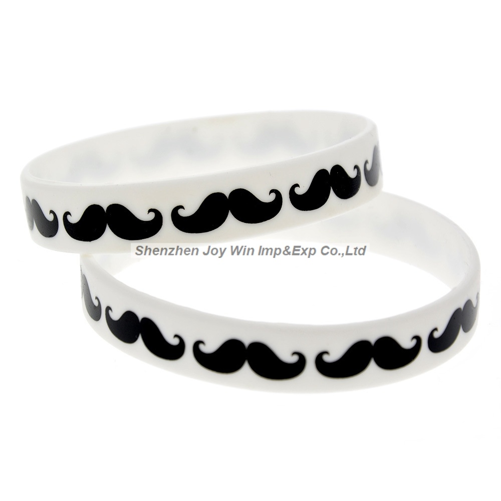 Promotional Silicone Bracelet Mustache Silicone Wristband for Party
