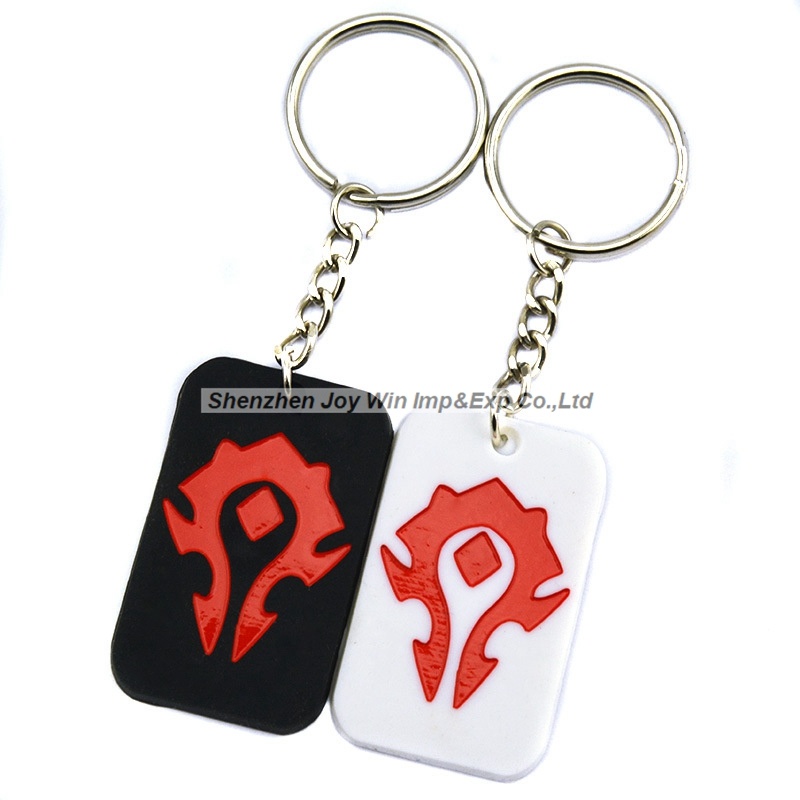 Hot Selling Promotional Silicone Key Chain Silicone Dog Tag