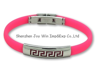 Promotional Charming Silicone Metal Bracelet for Party Gift