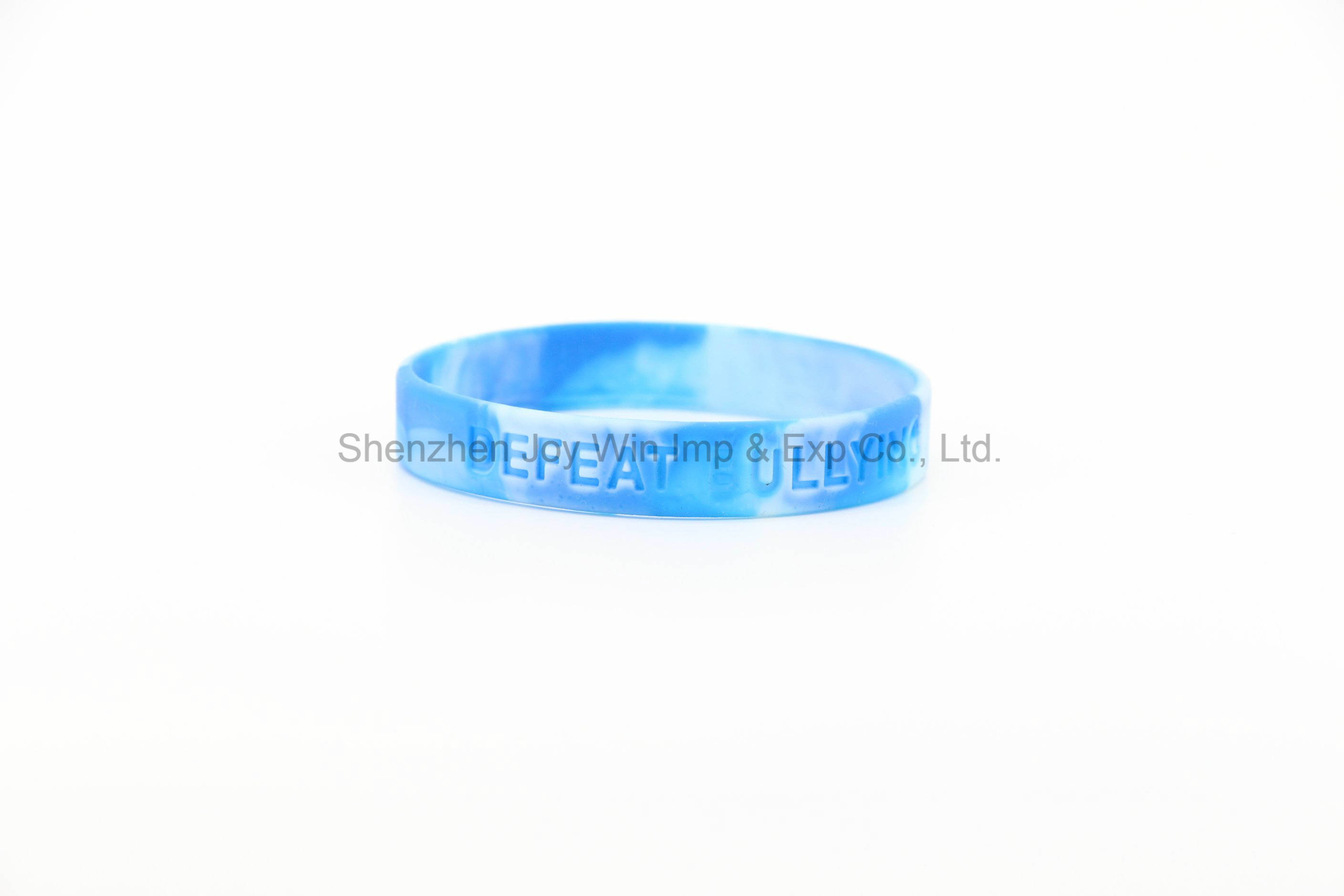 Promotional Swirled Debossed Silicone Bracelet for Sport Game