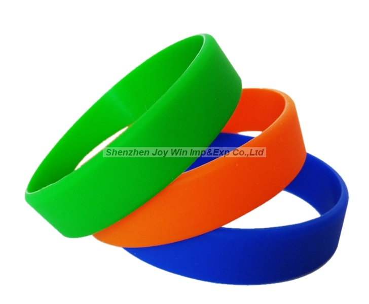 Silicone Pure Color Blank Bracelets for Children