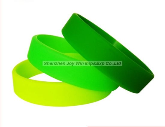 Promotional Pure Color Without Logo Silicone Bracelet