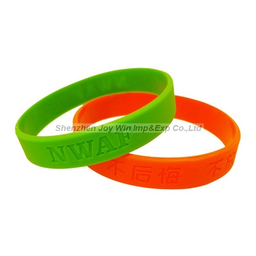Promotional Debossed Silicone Wristband for Business Promotion