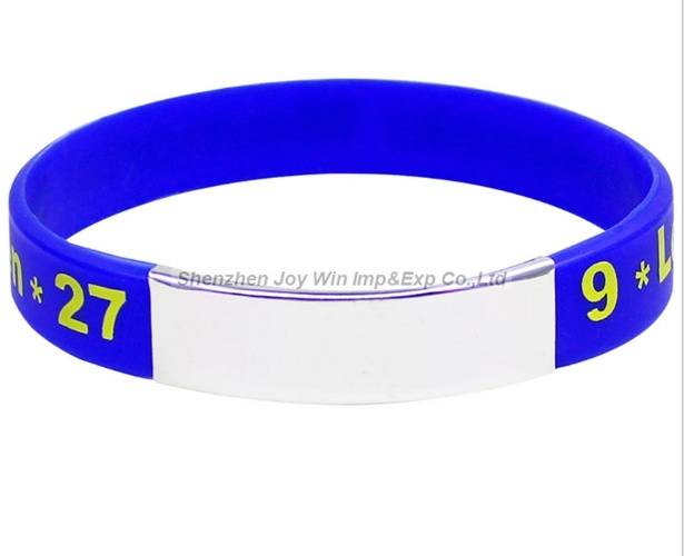 Silicone Metal Bracelet for Fashion Jewellery Accessories