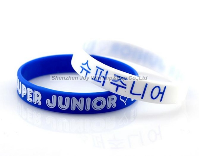 Promotional Silkscreen Silicone Wristbands, Silicone Bracelet