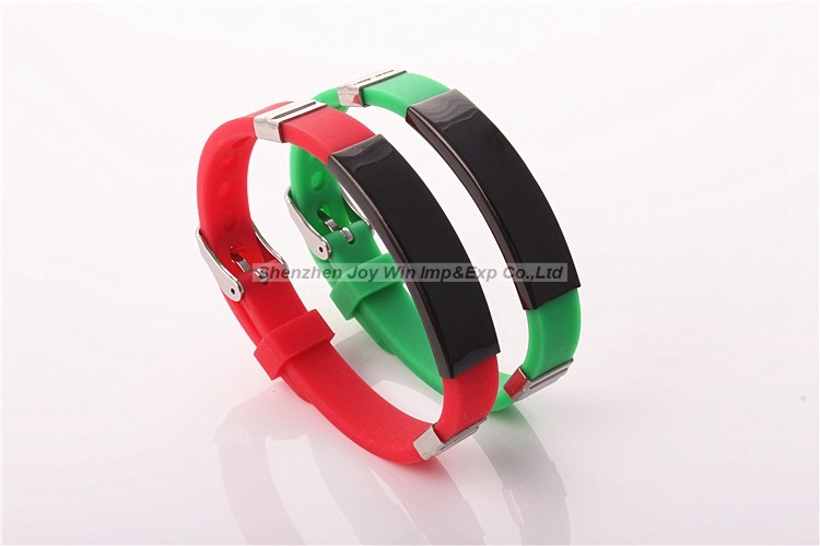 Promotional Fashion Silicone Stainless Steel Bracelet