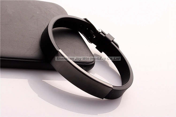 Fashion Silicone Metal Bracelet for Man Gift