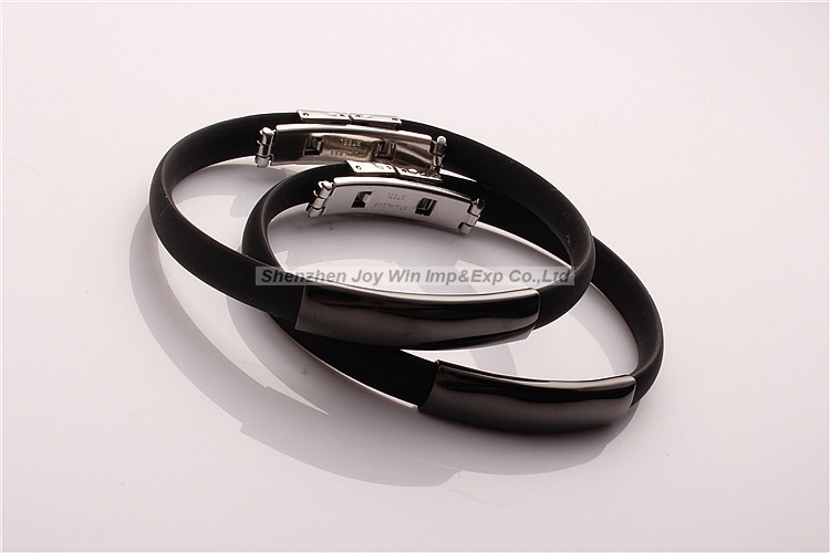 Promotional Silicone Metal Bracelet for Lover Birthday Gift