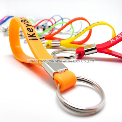 Promotional Imprinted Silicone Key Chain