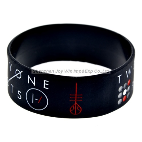 Wide Promotional Silicone Bracelet for Sport