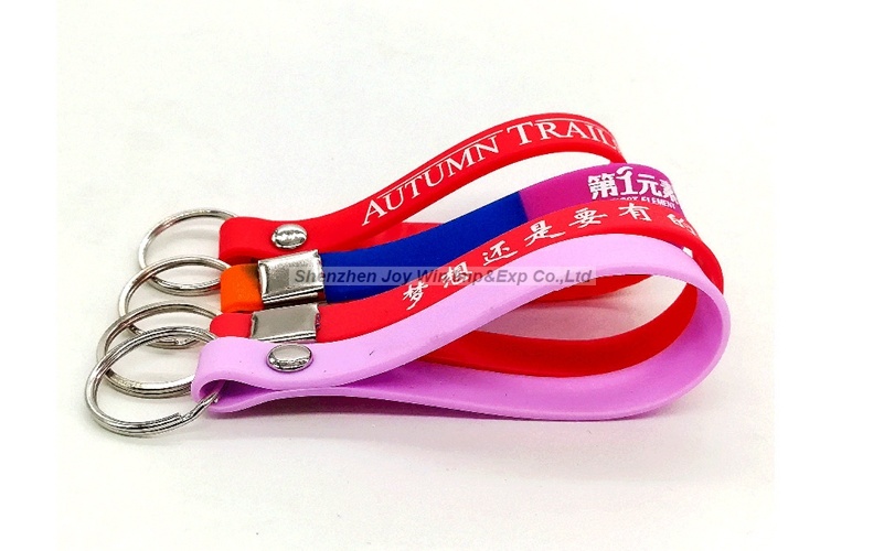 Promotional Silicone Key Chain Imprinted Key Tag