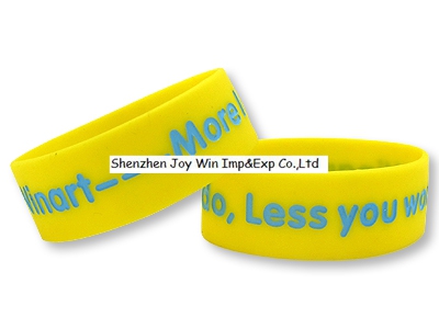 Wide Silicone Wristband for Party