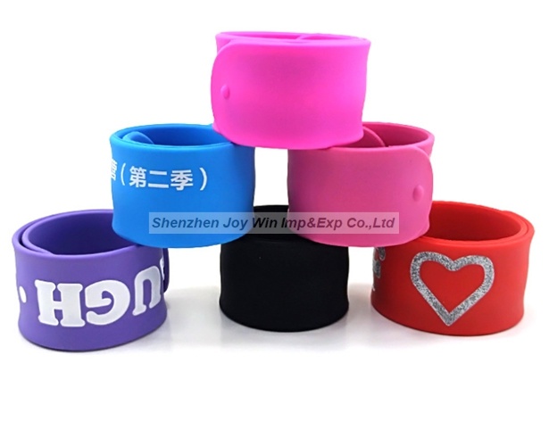 Debossed Personalized Silicone Slap Bracelets