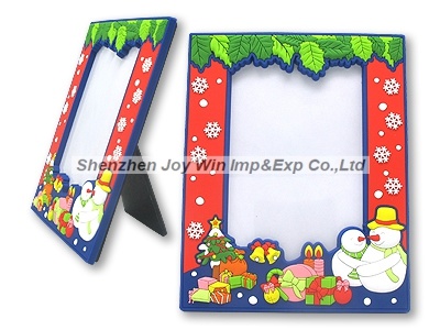 Promotional PVC Photo Frame, Christmas Picture Frame