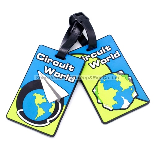 Promotional Soft PVC Luggage Tag, Promotional Travel Tag