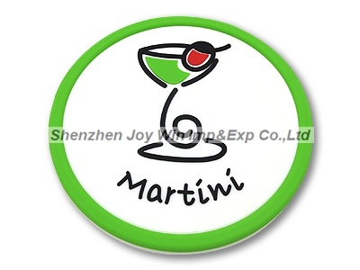 Promotional 2D Round PVC Coaster for Table Decoration