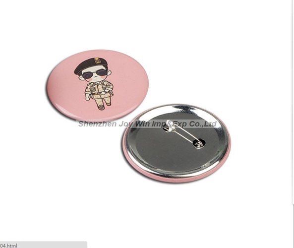 Round Tin Pin with Full Color Imprinting for Concert Fans