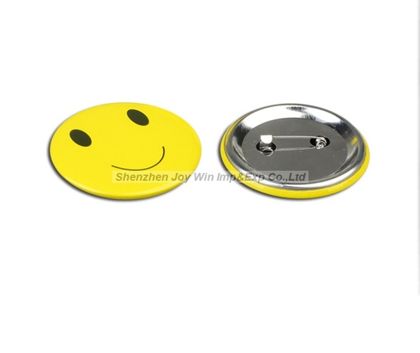Promotional Smile Face Tin Lapel Pin for Hotel
