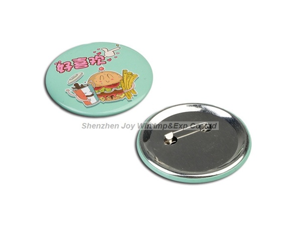 Promotional Metal Tin Button, Tin Badge Lapel Pin