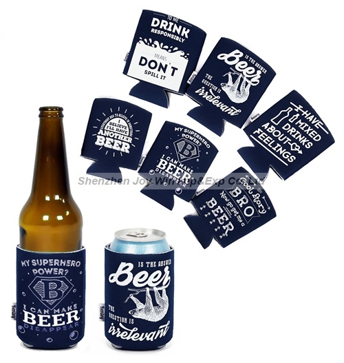 Promotional Cool SBR Heat Transfer Durable Can Koozie