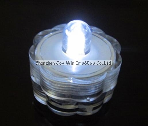 Plum Flower Shape Promotional Waterproof LED Glowing Candle for Party