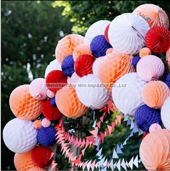 Promotional Honeycomb Ball Tissue Paper Hanging for Decorations