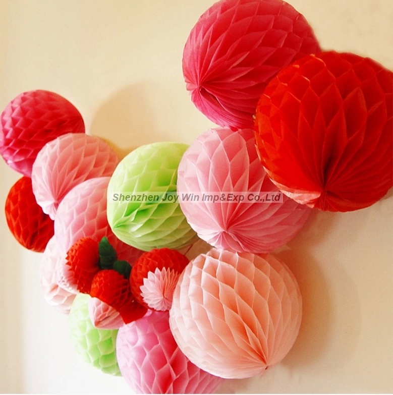 Tissue Paper Honeycomb Ball for Wedding Decoration